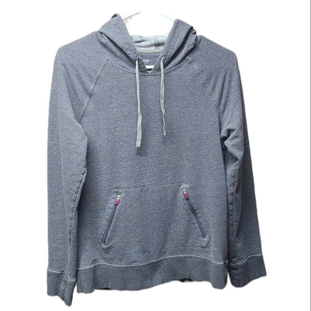 Danskin Now womens light weight gray hoodie medium